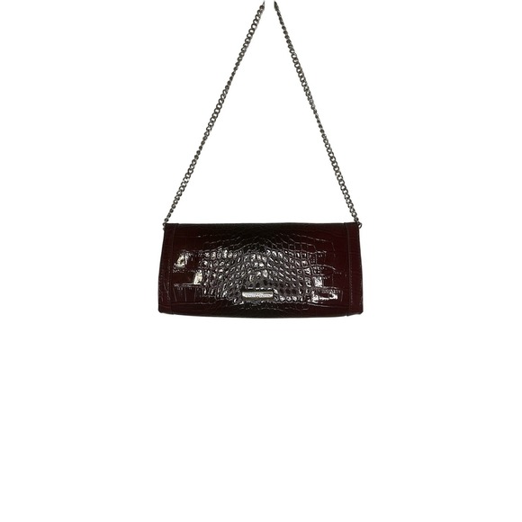 White House Black Market clutch Bag Red croc Patent Leather‎ - Picture 12 of 13